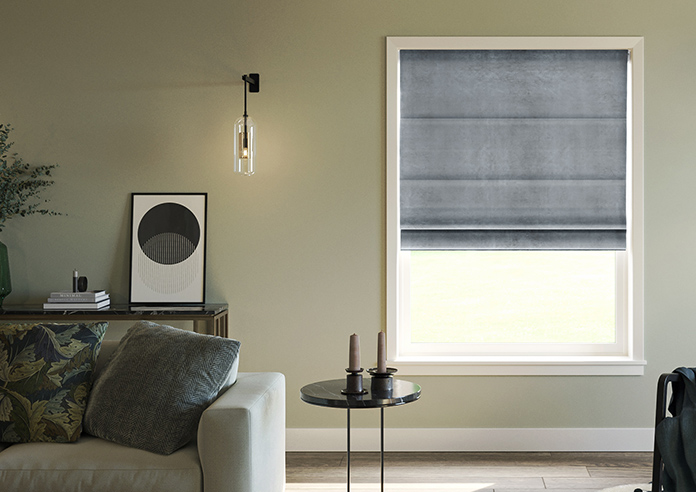 Velvet Opulence (Blackout), Storm Grey - Roman Blind - Image 3